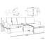 Mercado 3 Seater Sofa Bed