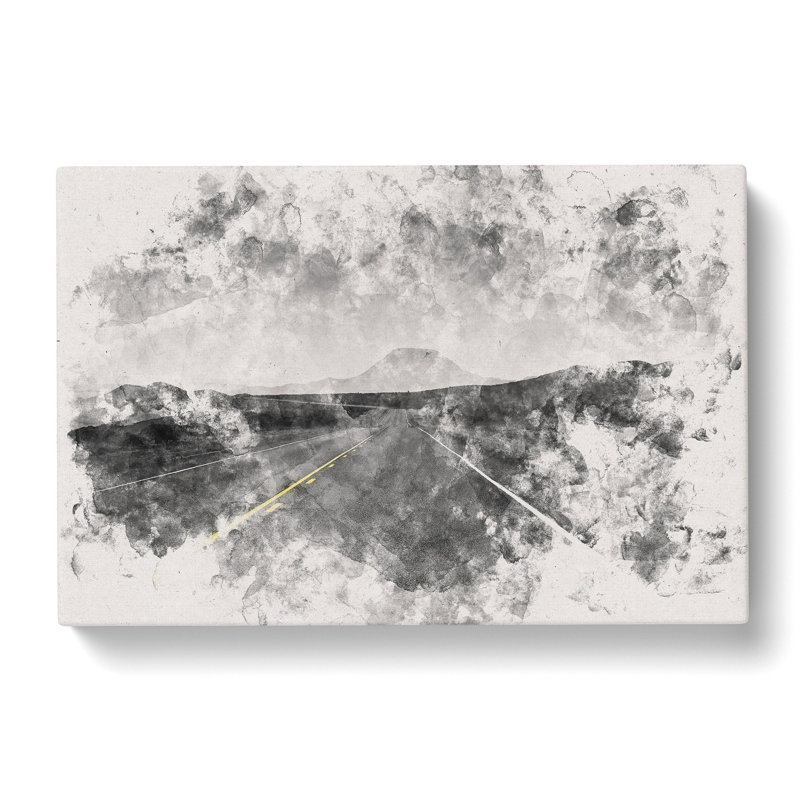 The Road to Texas - Wrapped Canvas Graphic Art Print, 35cm H x 50cm W x 3cm D