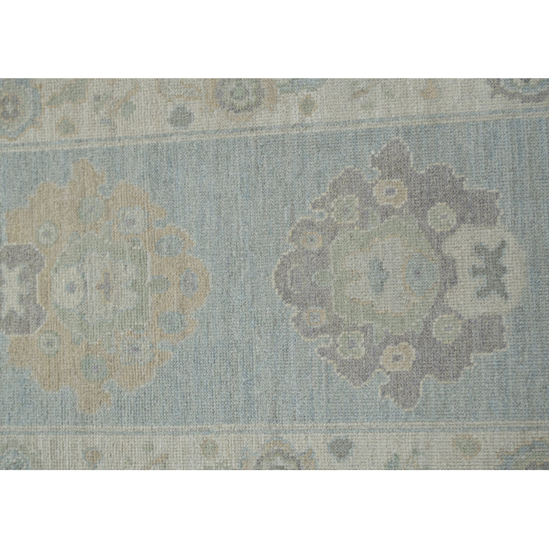 Tapis turc Oushak fait à la main 2 pi 10 po x 11 pi 10 po