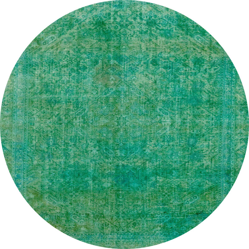 Abstract Indoor Rug, Round 3'