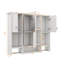 Armoire de salle de bain murale contemporaine 35 po x 28 po avec miroir, unité de rangement peu encombrante avec porte-serviettes intégré-1112573074