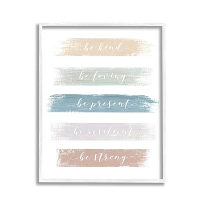 "Be Strong Inspirational Single Photo Frame" par Graffitee Studios sur toile