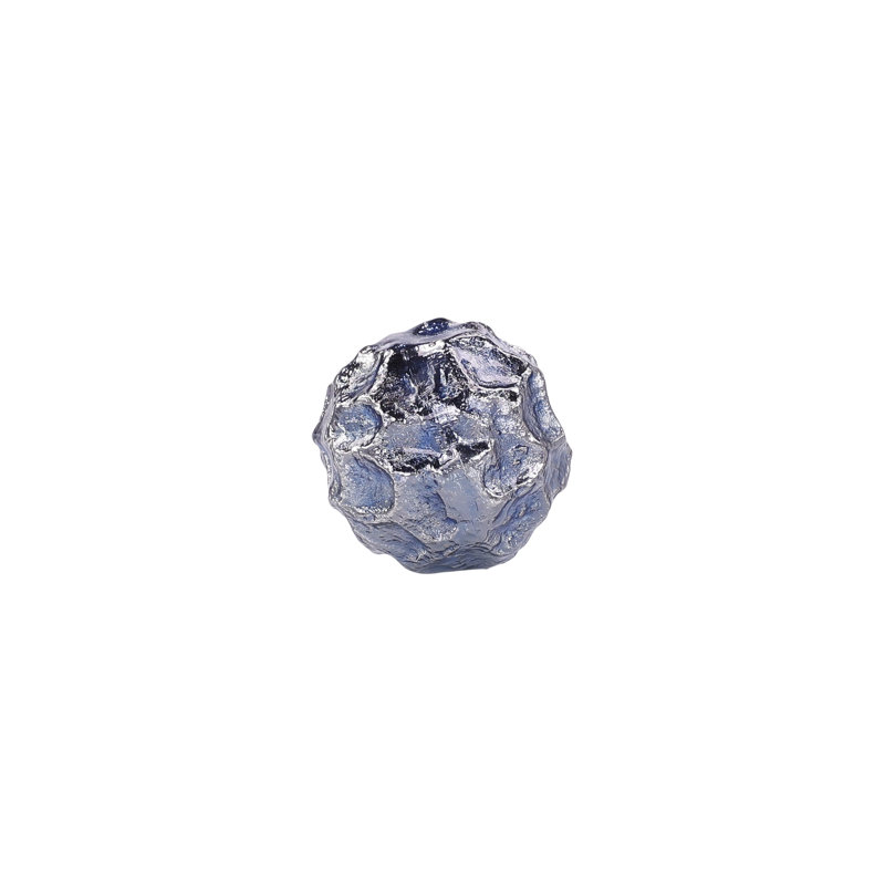 Textural Orb, Blue And Silver