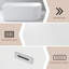 Baignoire de trempage autoportante en acrylique avec drain et trop-plein 67 "x 28,5" KDK-107962406