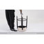 Tabouret de bar 24 po, 24 po, tabouret rond de hauteur comptoir avec structure et repose-pieds en métal noir, siège doux pour îlot de cuisine inspiré de la laine d'agneau-2101956237