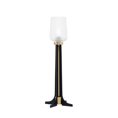 Lampe d'appoint Marivi avec verre texturé de 5 po