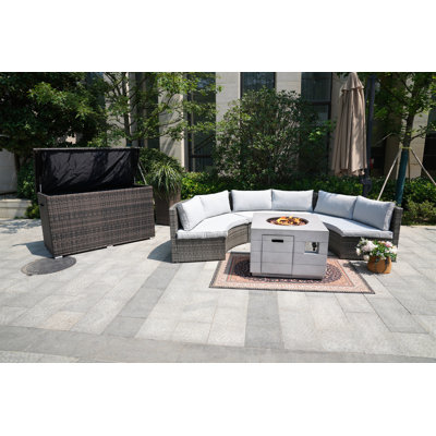 6 - Person Patio Conversation Set with Cushions