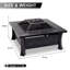 Labonte Square Steel Charcoal Smokeless Fire Pit