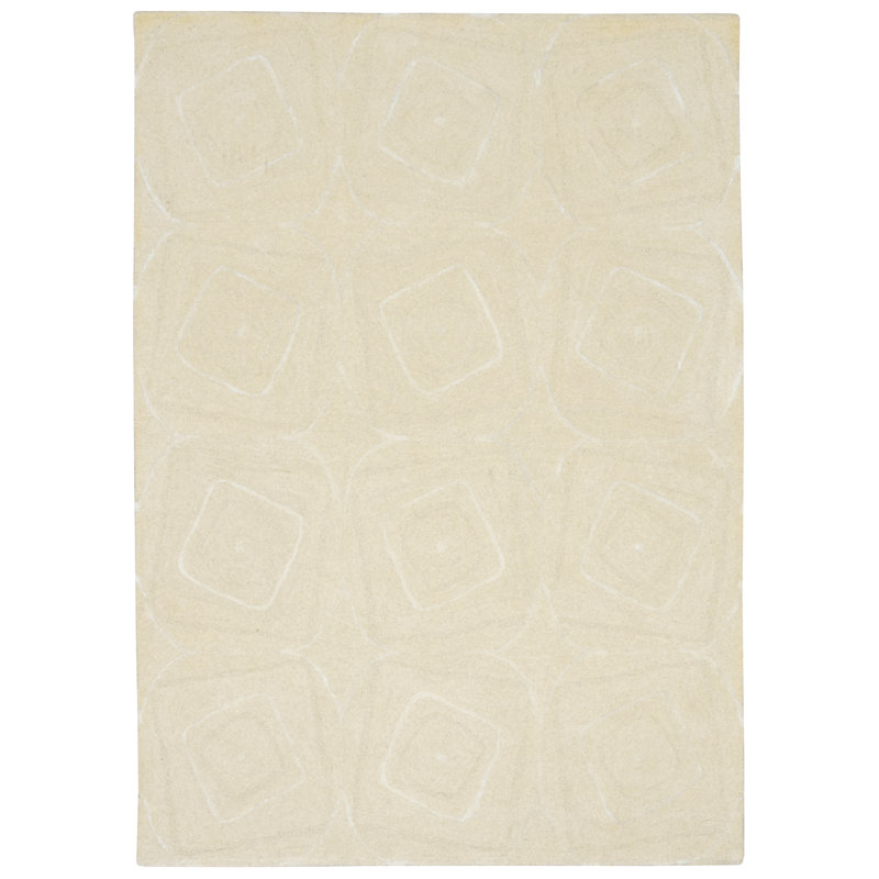 Tapis crocheté à la main Serenity, Rectangle 3 pi 3 po x 5 pi 3 po, Ivoire ivoire
