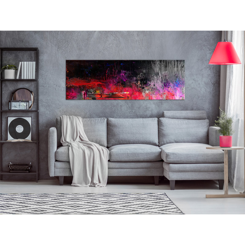 Hot August - Peinture sur toile tendue, H 15,7 po x l 47,2 po
