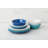 Coastal Blues Classic Rim 12-Piece Dinnerware Set, Service for 4