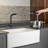 Single Handle Pull-Down Kitchen Faucet With Deck Plate Brushed Nickel