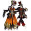 2 Piece Days of Dead Large Skeleton Set