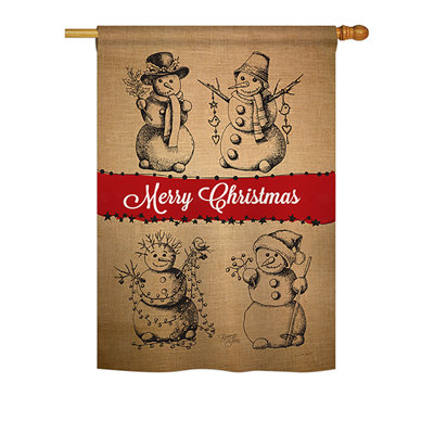 Double Sided Polyester Christmas Garden Flag