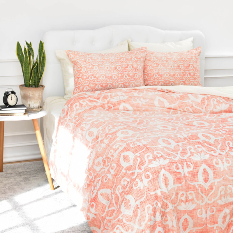 Holli Zollinger Damask Duvet Cover, King Duvet Cover + 2 King Shams