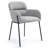 Khea 18.5'' H Fabric Upholstered Metal Armchair