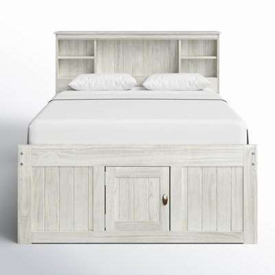 Ornette Solid Wood Bed with Bookcase and 12 Drawers by Birch Lane