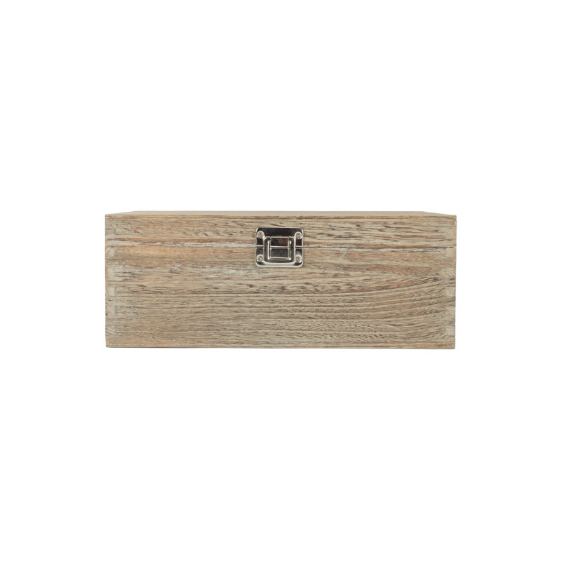 Wooden Storage Box, 11.5cm H x 30cm W x 23cm D