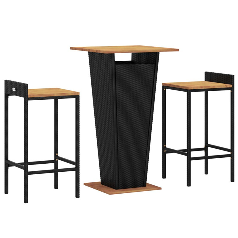 Alexanndra Square 2 - Person 43.30708661cm Long Dining Set