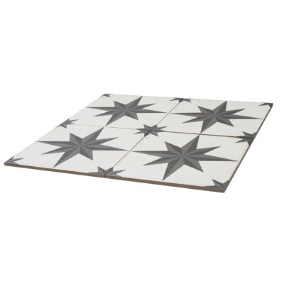 Carreau de porcelaine mate pour plancher et mur 10 po x 10 po Astral