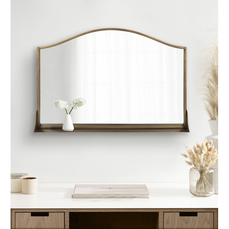 Miroir mural Dukene, Or, 32 po x 22 po