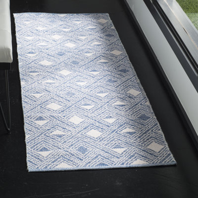 Tapis géométrique tissé à plat à la main Dominica