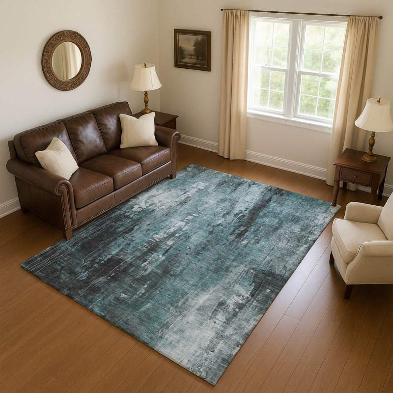 Premium Machine Washable Strinko AMF1683 Modern Rug, Rectangle 2'6" x 3'10"