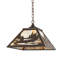 16" Square Canoe At Lake Pendant