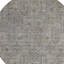 Tapis rond argenté 8 pi