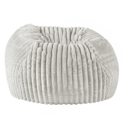 40 Inch Minky Dove Grey Memory Foam Lounger