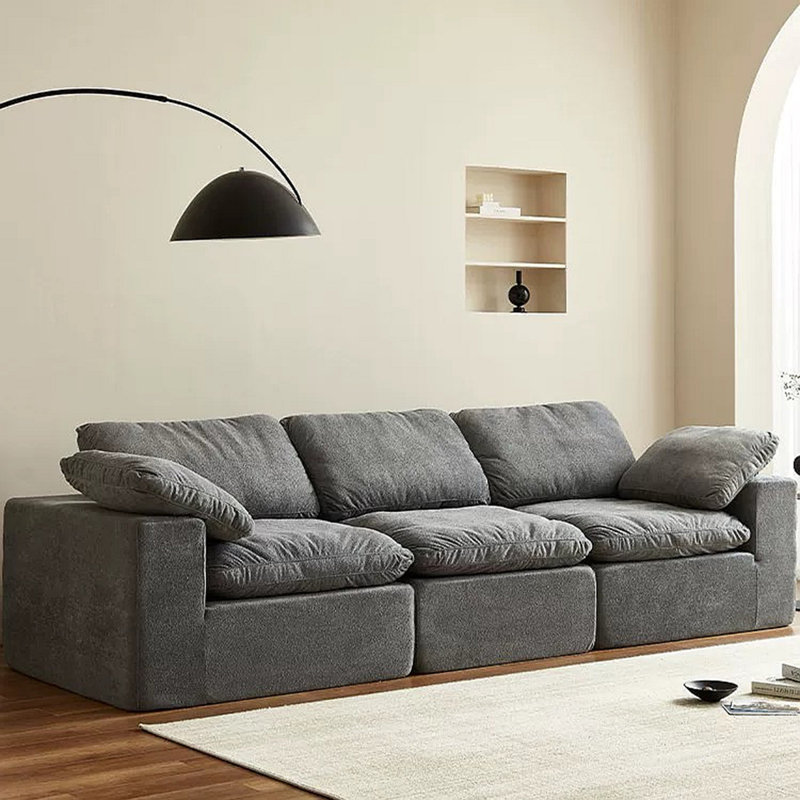 Canapé rembourré en tissu F-Concept Chenille