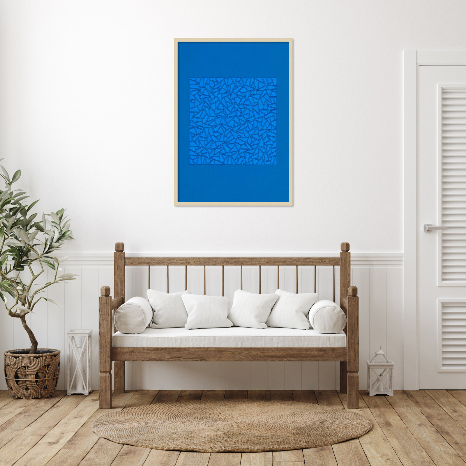 Cadenza "Blue World" Print by Alex Dunn, 41" H x 29" W, Brown