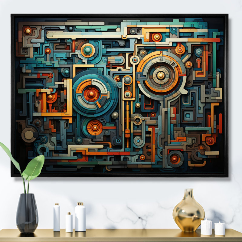 «Mexico Mesoamerican Legacy I», reproduction d'art sur toile, H 24 po x l 32 po, Cadre photo noir