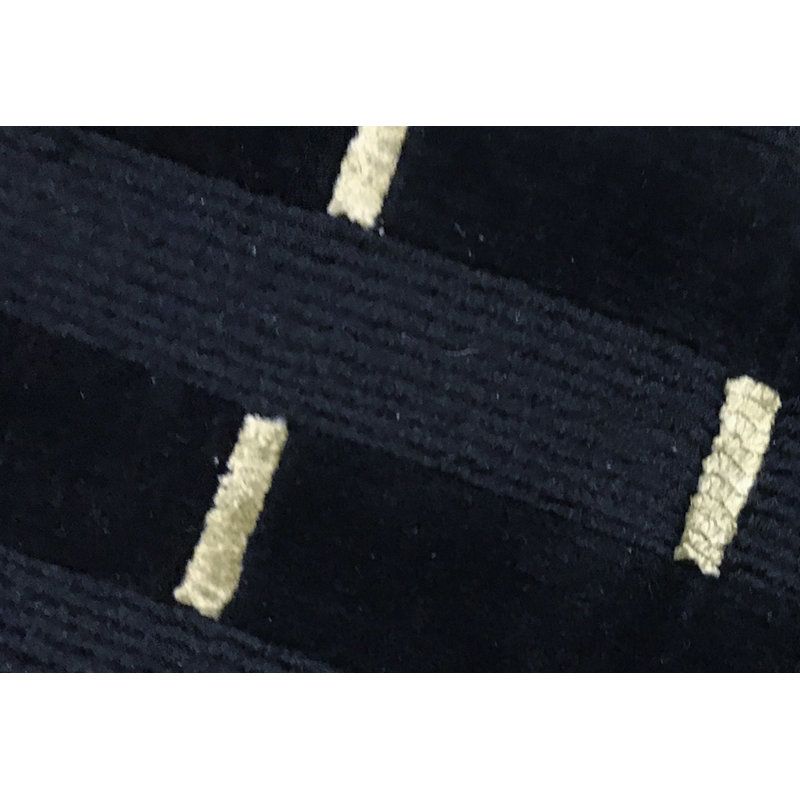 Hand-Knotted High-Quality Black Square Area Rug