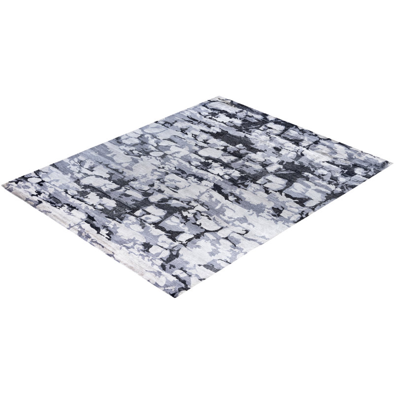 Overdyed One-of-a-Kind Rectangle 8'1" X 10'1" Hand Knotted Area Rug