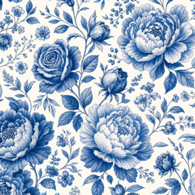 Papier peint auto-adhésif amovible à motif floral chinois blanc l 17,7 po x H 118 po Peel and Stick