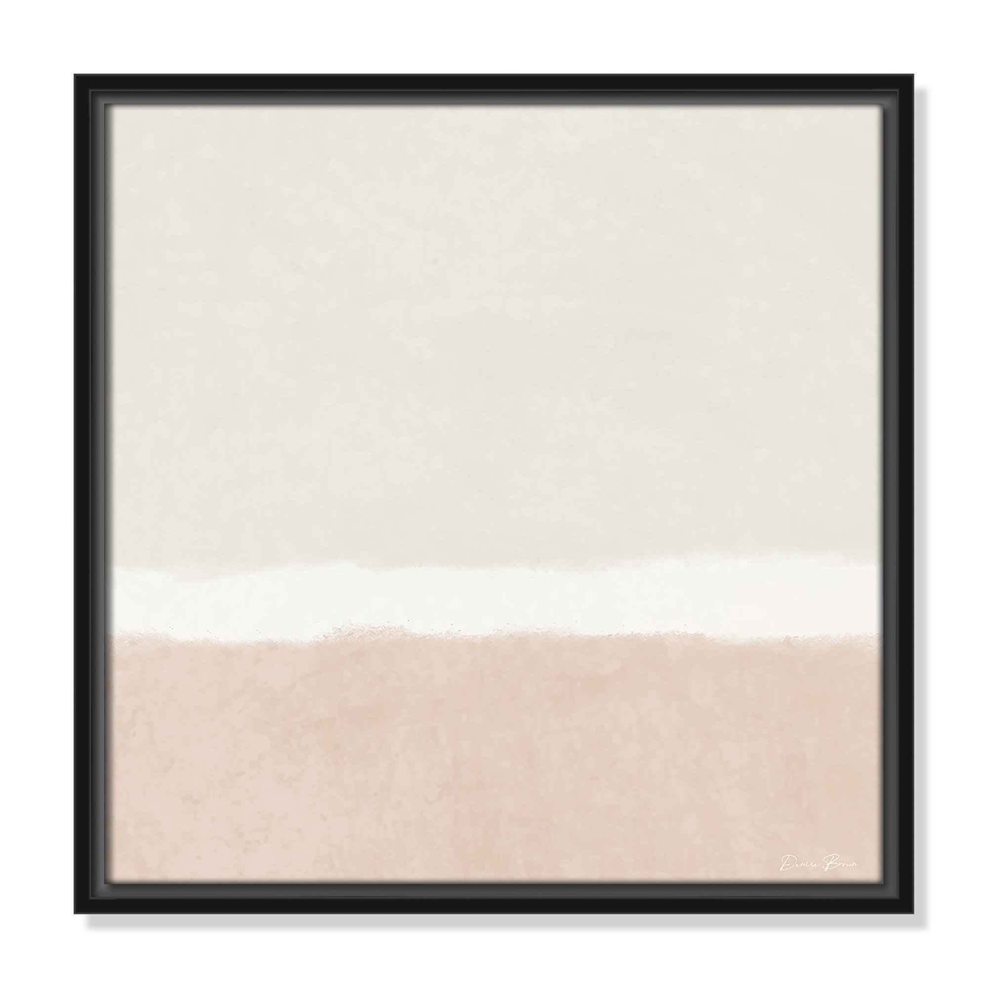Slate 1 - Floater Frame Print on Canvas, Black Framed, 17.5" H x 17.5" W