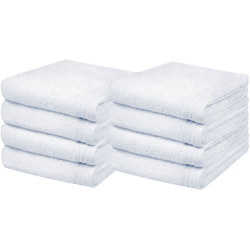 Raquel Midweight Hand Towel, White
