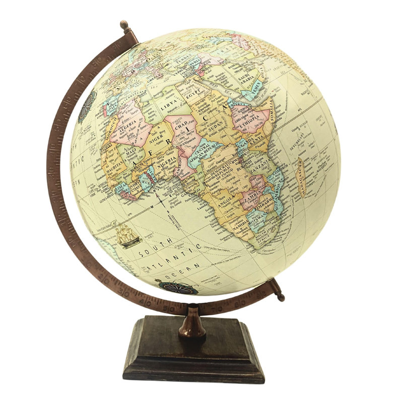Busse Wood Tabletop Globe