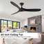 Solid Wood Ceiling Fan with  Remote-1840510696-1840510699
