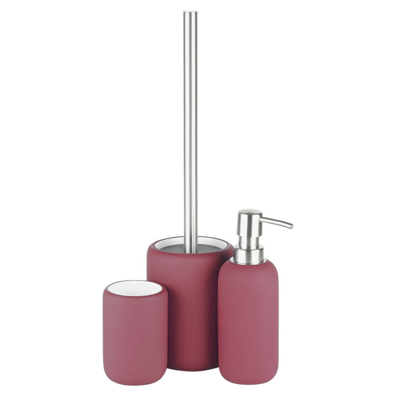 Osterley Ceramic / Porcelain Bathroom Accessory Set, Purple