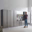 Armoire de garage murale, base en bois, tiroir - standard