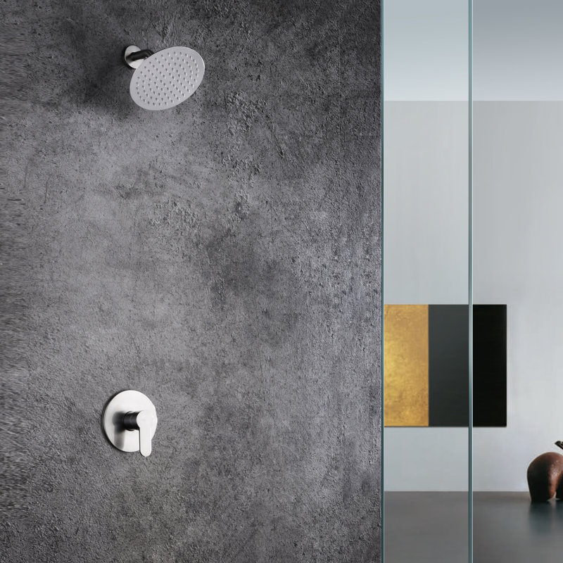 Robinet de douche seulement, Nickel brossé