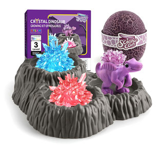 Kit d'expérimentation de dinosaure en cristal 3 couleurs Science Can Geoscience