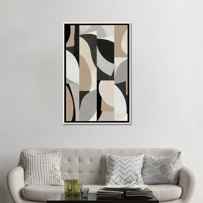 Nude V - Wall Art Print - Framed Canvas, 48" H x 32" W, Framed Print without Mat, White