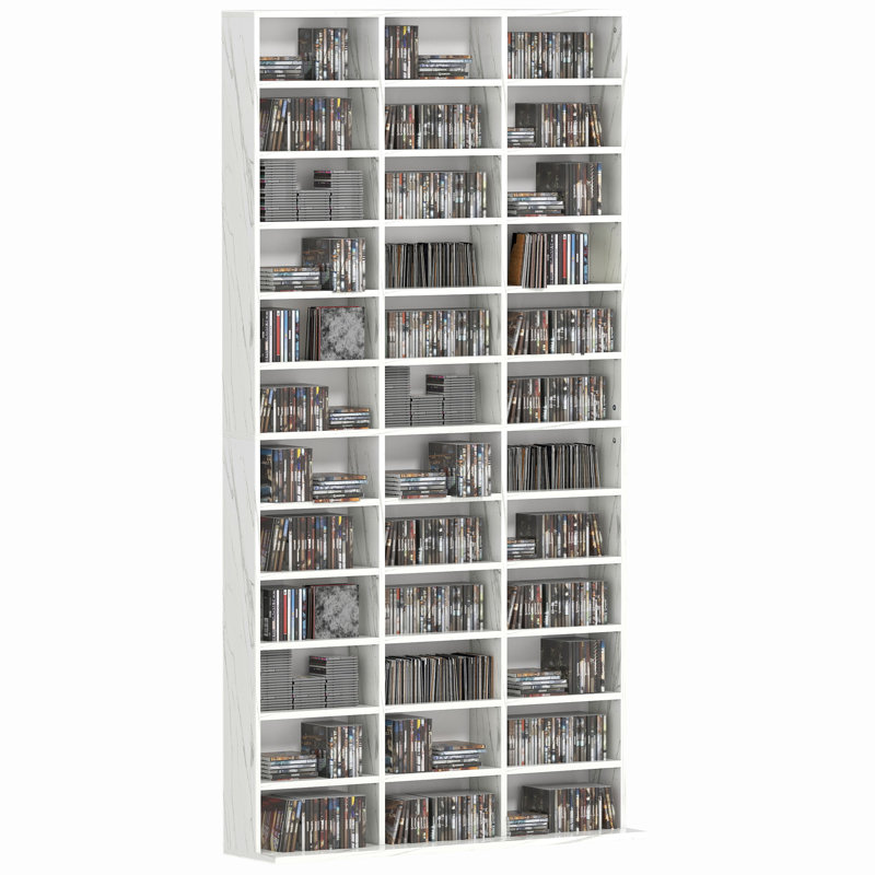195cm H Media Shelves