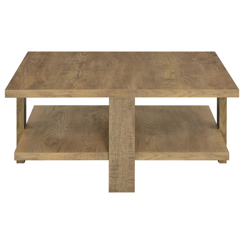 Runnion Mango Brown Square Coffee Table(Only Including Coffee Table)