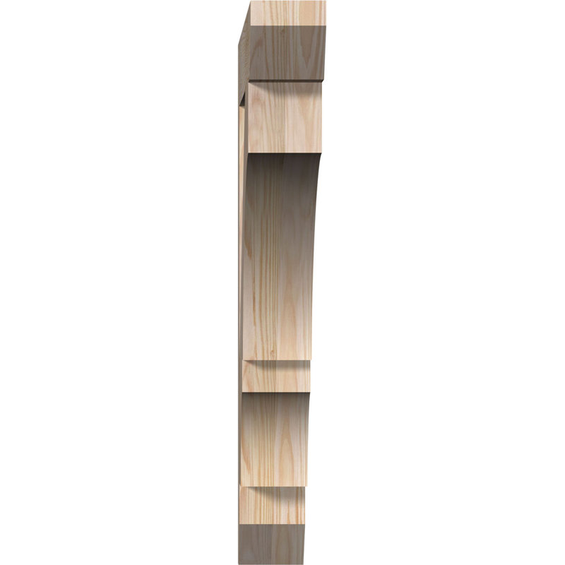 Support lisse à lattes Balboa l 3 3 po x P 28 po x H 28 po, Sapin de Douglas, Lisse, H 28 po x l 3,5 po x P 28 po