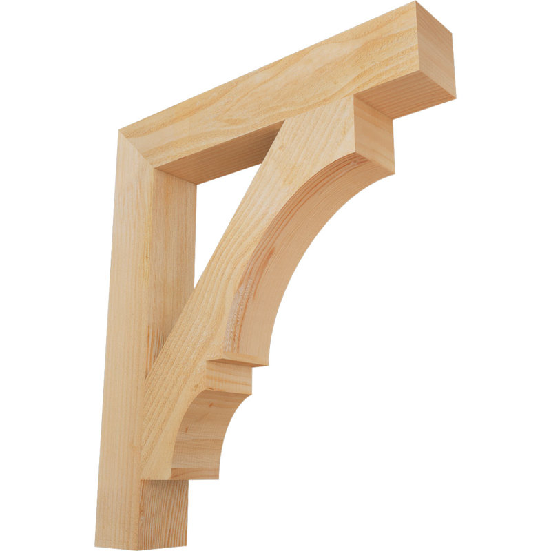 Support à scie brute, bloc Douglas, l 4 po x P 24 po x H 28 po, Sapin Douglas scié brut, L 4 po x P 24 po x H 28 po