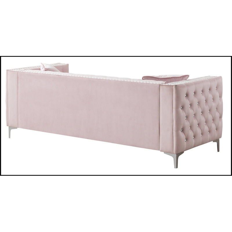 Canapé rembourré Glory Furniture Paige, Rose